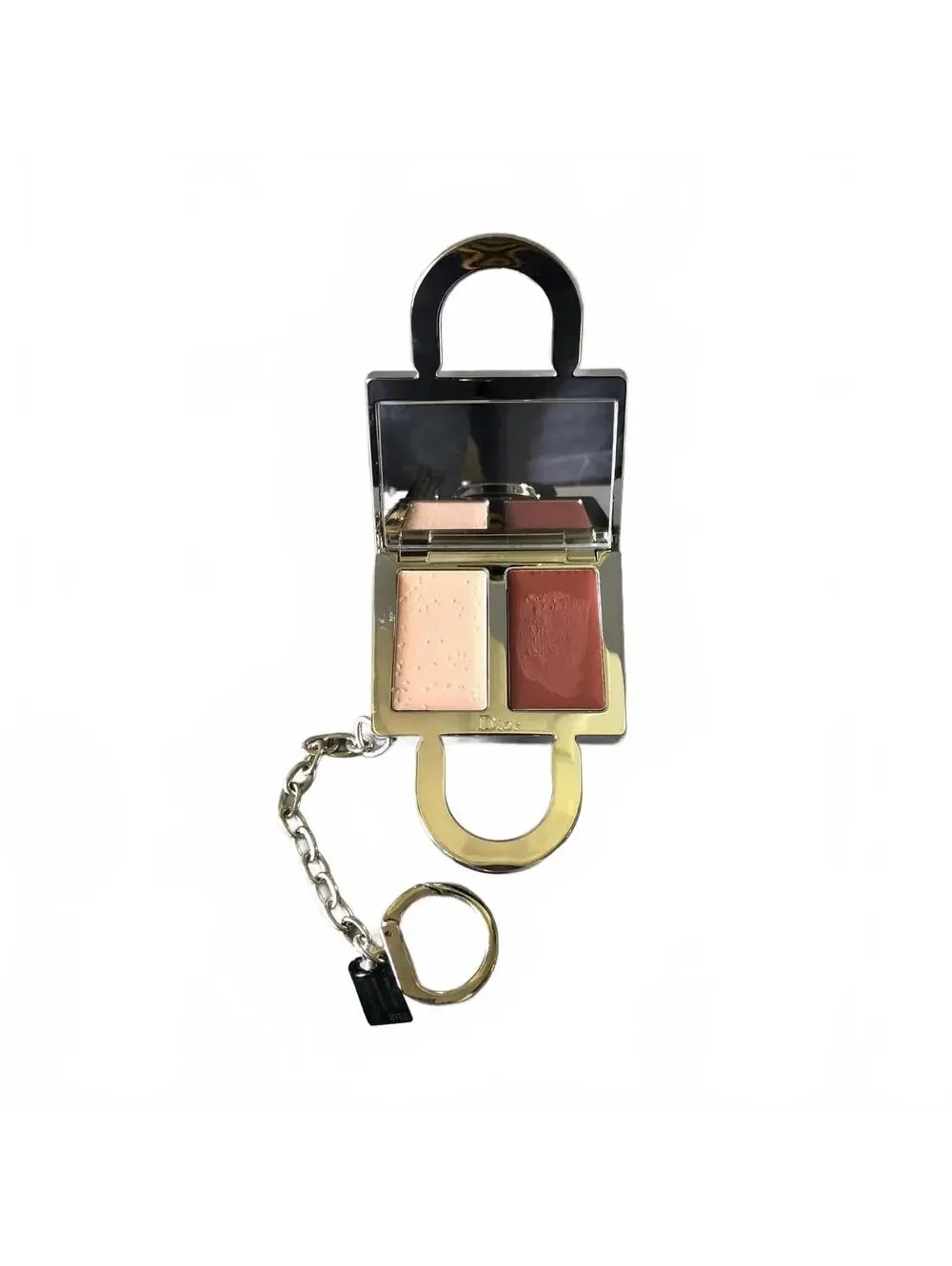 Dior Lady Dior Mini Bag Keychain with Makeup Compact - Picture 2 of 7